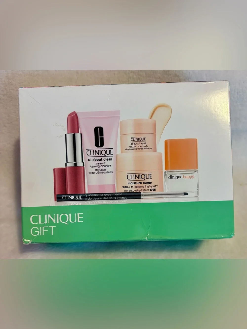 Clinique Beauty Essentials Set - Pink, Peach, Orange, Green